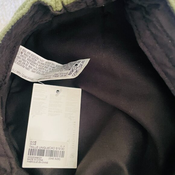 Forever 21 Olive Corduroy with Black Rope Paper Boy Hat Cap - Picture 4 of 4